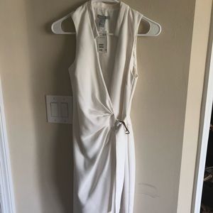 Tuxedo dress/long vest